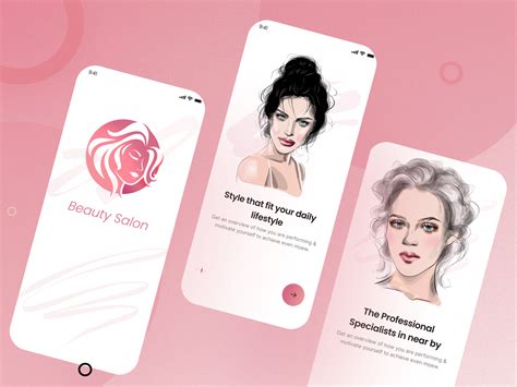 Beauty Salon Mobile App Onboarding Ui Screen Design By Hasina Parvin On