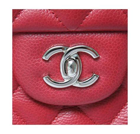 Chanel Double Flap Jumbo Bag Red Caviar Leather Baghunter