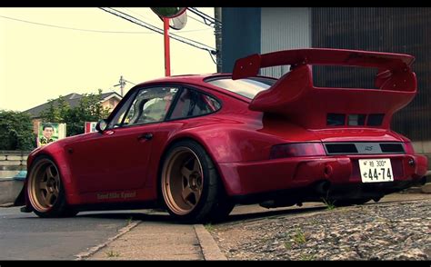 Rwb Porsche 911 Rauh Welt Begriff 964 Low Red Driveway Revival Sports