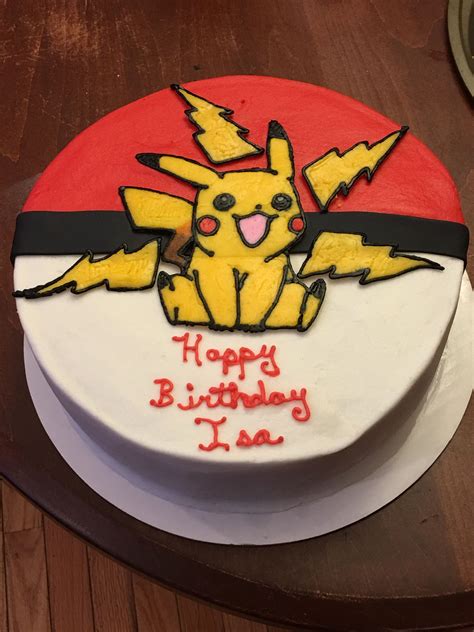 Pikachu Birthday Cake Pokemon Party Pinterest Birthday Cakes