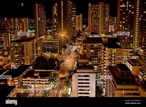 Honolulu Skyline Night