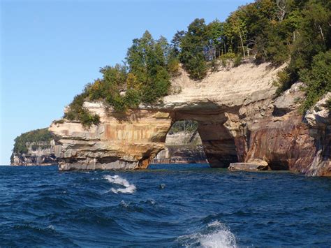 Pictured Rocks National Lakeshore Munising Michigan Hd Wallpaper