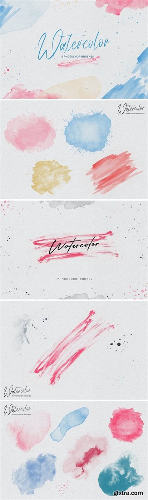 Watercolor Photoshop Brushes Gfxtra