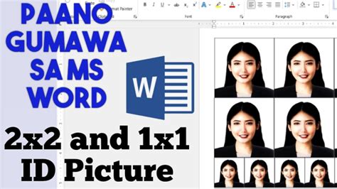 2x2 And 1x1 Photo Using Ms Word How To Make Id Picture In Ms Word