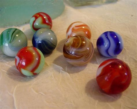Rare Marbles Old Collectible Marbles By Missufo On Etsy Marble Glass Marbles Marble Art