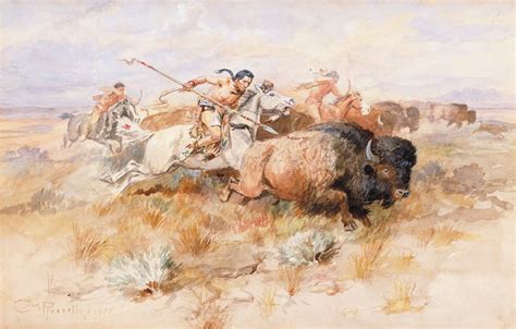The Buffalo Hunt Charles M Russell Mia