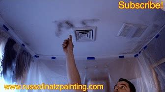 If the color fades and disappears within a minute, it's mold. Kill Mold on Shower Ceiling - YouTube