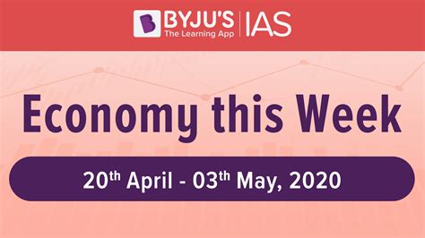 Economy This Week 20th Apr To 3rd May 2020 Business News Weekly
