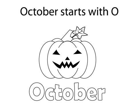 October Coloring Pages Preschool Coloring Pages