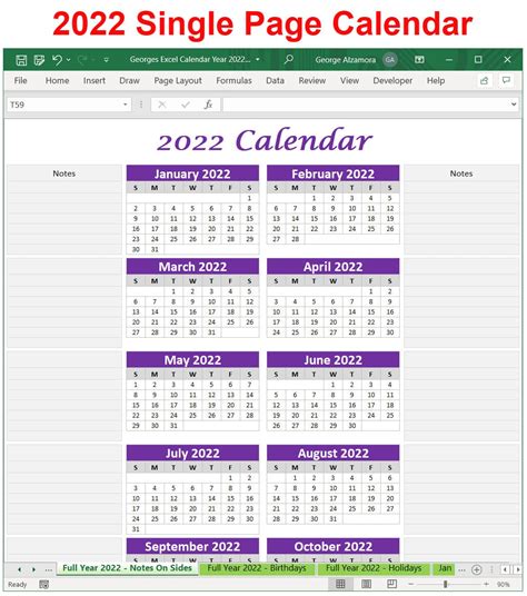 Download 2022 Calendar Excel Methodfad