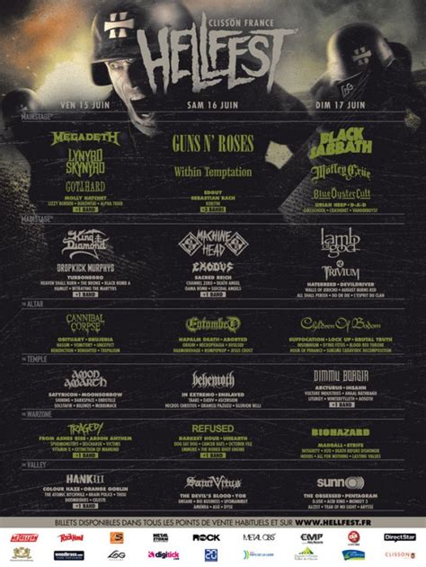 Hellfest Liste complète des groupes noms Webzine La Grosse Radio