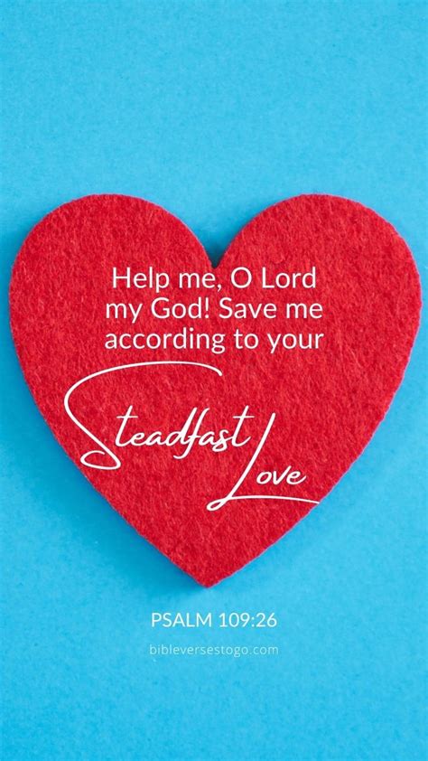 Steadfast Love Psalm 10926 Encouraging Bible Verses