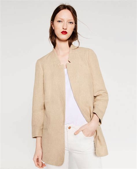 Free Shipping Women S Jacket Zara Beige Jacket Women Coat By