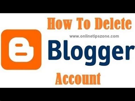 How To Delete Blog On Blogger YouTube