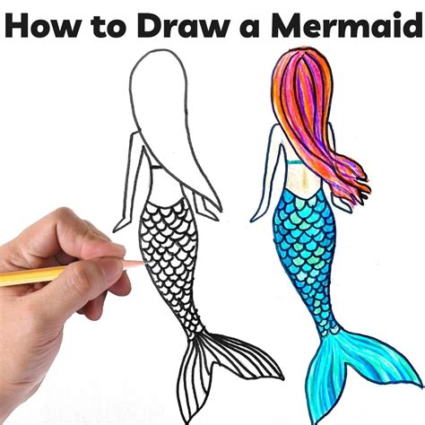 Como Dibujar Una Sirena