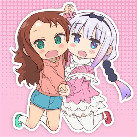 Kanna And Saikawa Dragon Maid Rawwnime