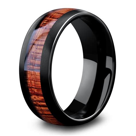 Men S Black Tungsten Wedding Ring With Wood Inlay ?v=1562933549