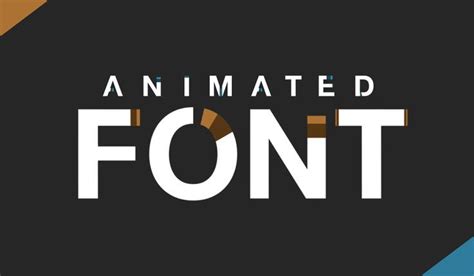 Free After Effects Template Animated Font Animated Fonts Motion