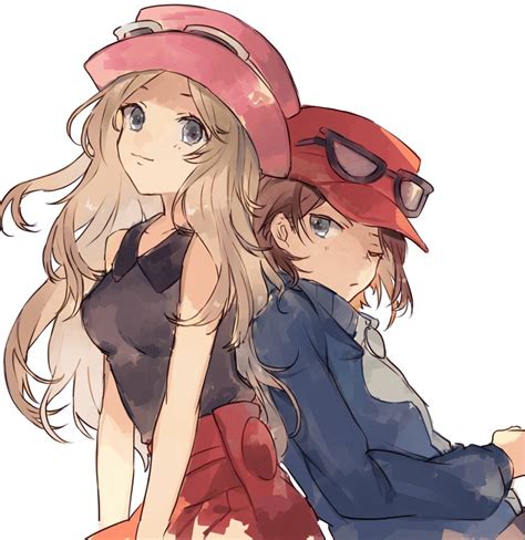 Serena And Calem Pokemon And 2 More Drawn By Syerii Danbooru