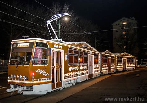 Hungarian Gingerbread tram retains its title as Europe's most beautiful Advent tram for the ...