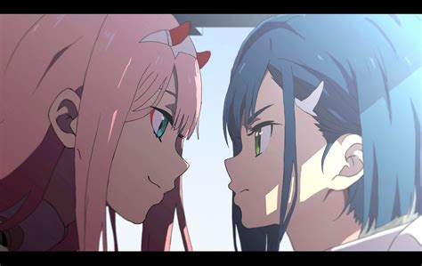 Wallpaper Darling In The Franxx Anime Zero Two Darling In The