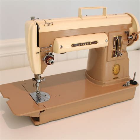 Vintage Singer Portable Sewing Machine A Slant Needle With