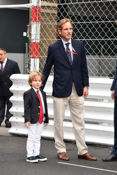 Andréa Casiraghi Et Son Fils Sacha Lors Du 76ème Grand Prix De Monaco