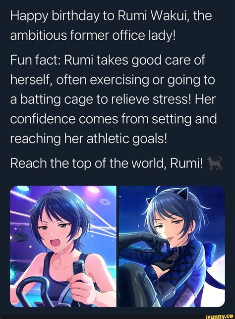 Happy Birthday To Rumi Wakui The Ambitious Former Office Lady Fun