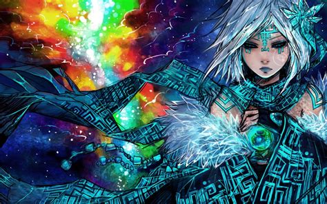 Anime Original Sci Fi Science Fiction Space Nebula Stars