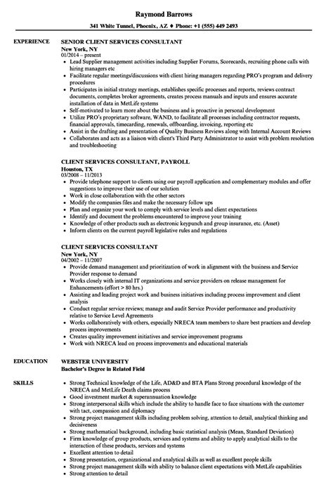 It consultant resume example resume statements. Client Services Consultant Resume Samples | Velvet Jobs