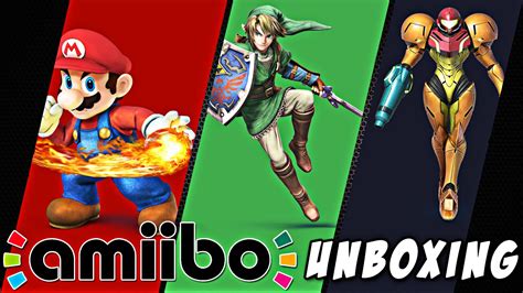 Unboxing Nintendo Amiibo Figuren Mario Link Samus
