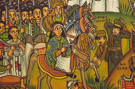 A Detail From The Ethiopian Painting Battle Of Adwa Painting Art