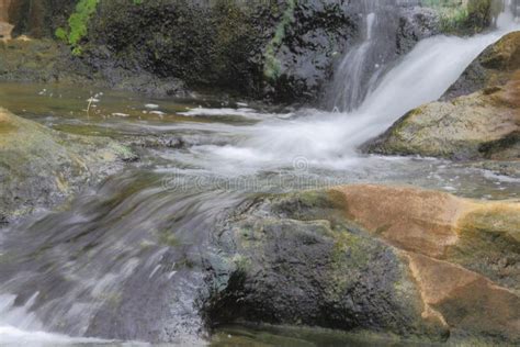 Natural Waterfall In The Rainy Season Stock Image Image Of Pandava