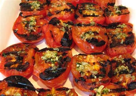 Garlic Grilled Tomatoes Juicy And Easy Recipe Delishably