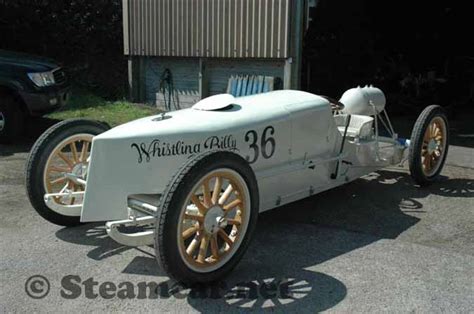 1905 White Whistling Billy Racer Replcia Owned By Dr Robert Dyke Cornwall