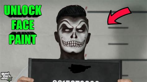 How To Unlock Tryhard Face Paints Gta 5 Online Easy Youtube
