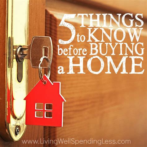 5 Things To Know Before Buying A Home First Time Home Buying Tips