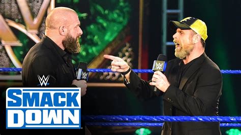 Shawn Michaels Roasts Triple H With Impromptu Tribute SmackDown April YouTube