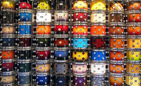 Wall Of Dw Drums 2010 Namm Show This Is One Of My Most P Flickr