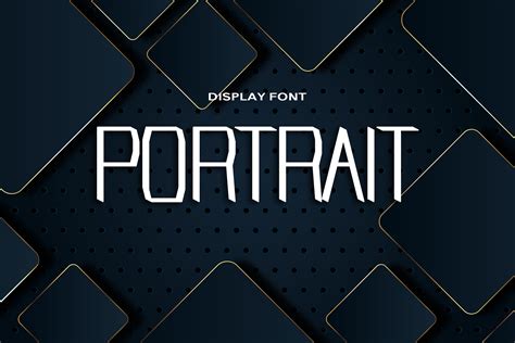 Portrait Font By Dmdesignsstoreart · Creative Fabrica