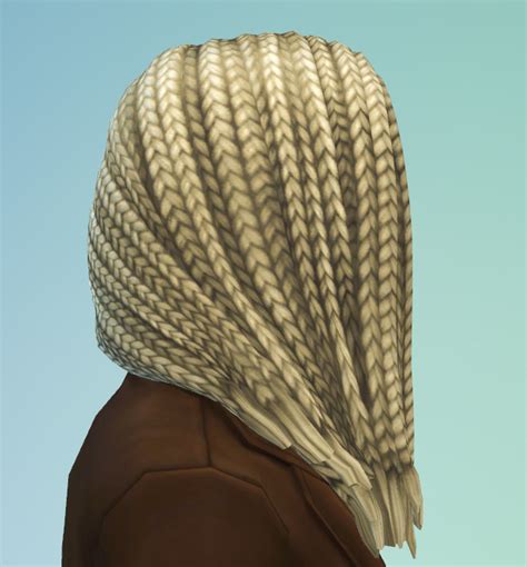 Mod The Sims Deprecated Box Braids Side Gender Conversion