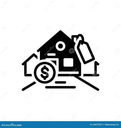 Black Solid Icon For Affordability Affordable And Mortgage Stock