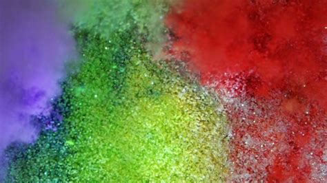 Rainbow Powder Sparkle Particle Explosion Background