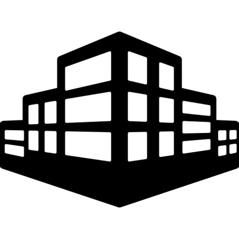 Stepped Buildings Office Building Icon
