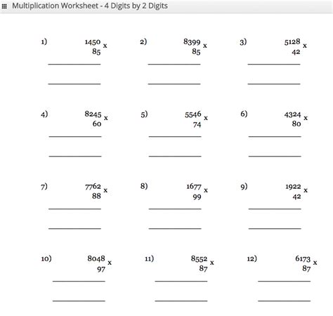 Free Multiplication Table Chart 1 To 500 Printable Pdf