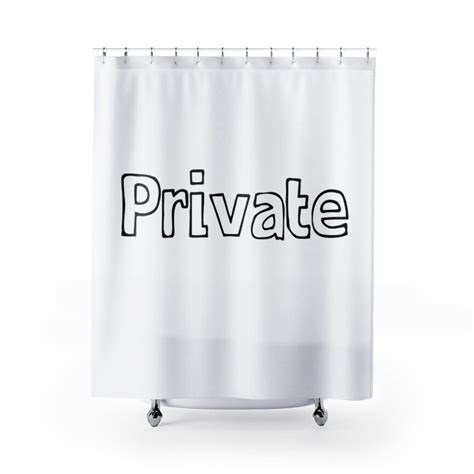 Funny Minimalistic Shower Curtain Fabric Shower Curtain Private