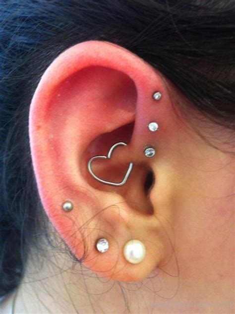 Lobe And Heart Conch Piericng