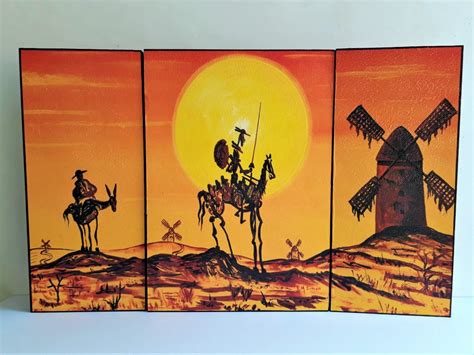 cuadro decorativo don quijote x192 350 00 en mercado libre