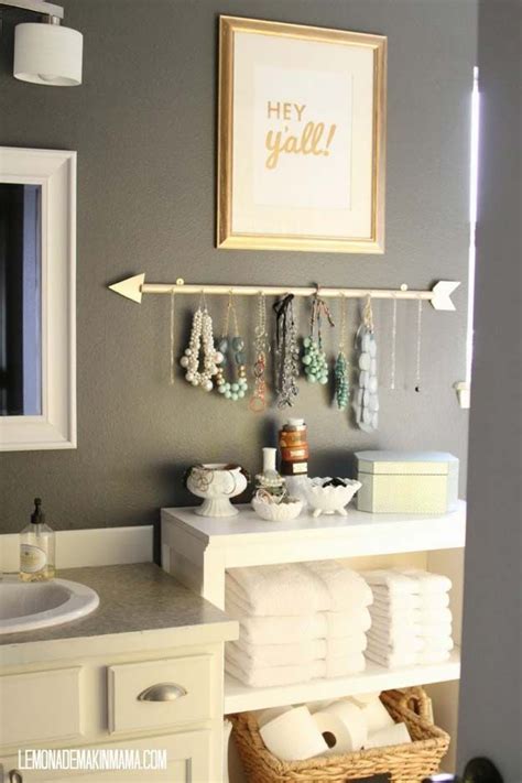 With apartment living on the rise, more families face the prospect of having a powder since the bathroom would have limited floor space, it is a good idea to make the eye move towards the wall. 35 Fun DIY Bathroom Decor Ideas You Need Right Now | Diy ...