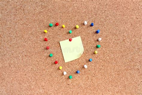 Pins On Pin Board With Notice Stock Photo Image Of Corkboard Board
